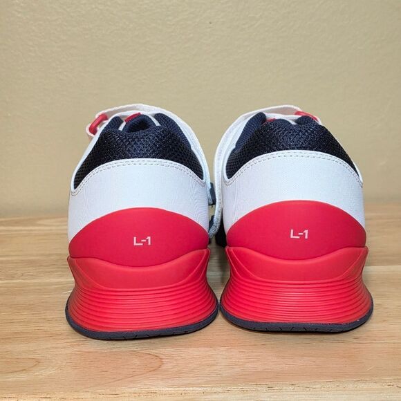 TYR L-1 Lifter Weightlifting Shoes USA White Red Blue Men's Size 11 Women's 12.5 - Picture 5 of 7